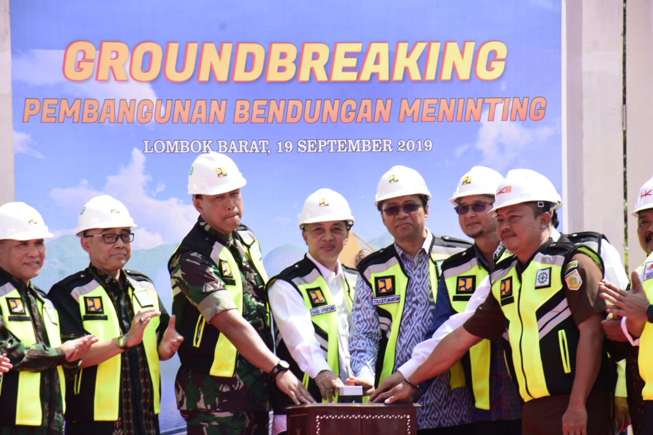 Gubernur NTB Groundbreaking Pembangunan Bendungan Meninting