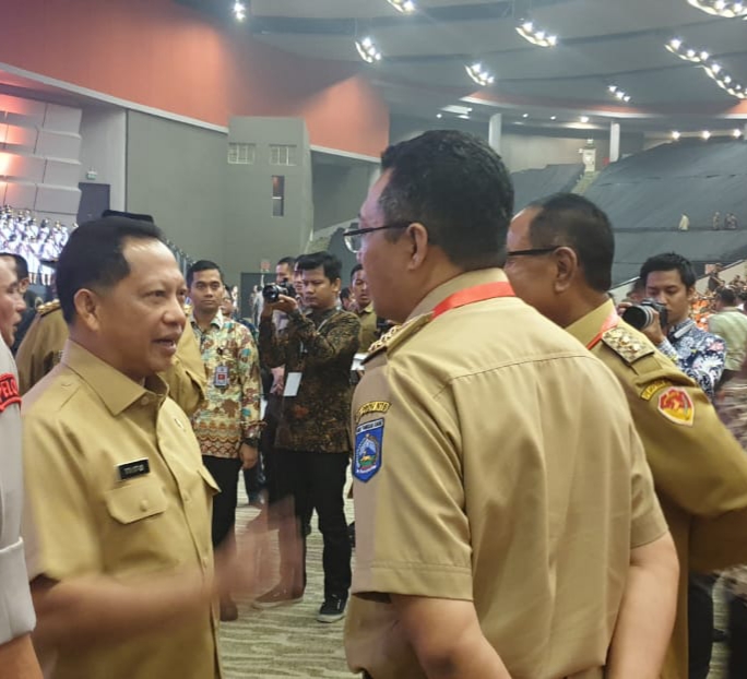 GUBERNUR NTB HADIR PADA ACARA RAKORNAS INDONESIA MAJU, PEMERINTAH PUSAT DAN FORKOPIMDA TAHUN 2019