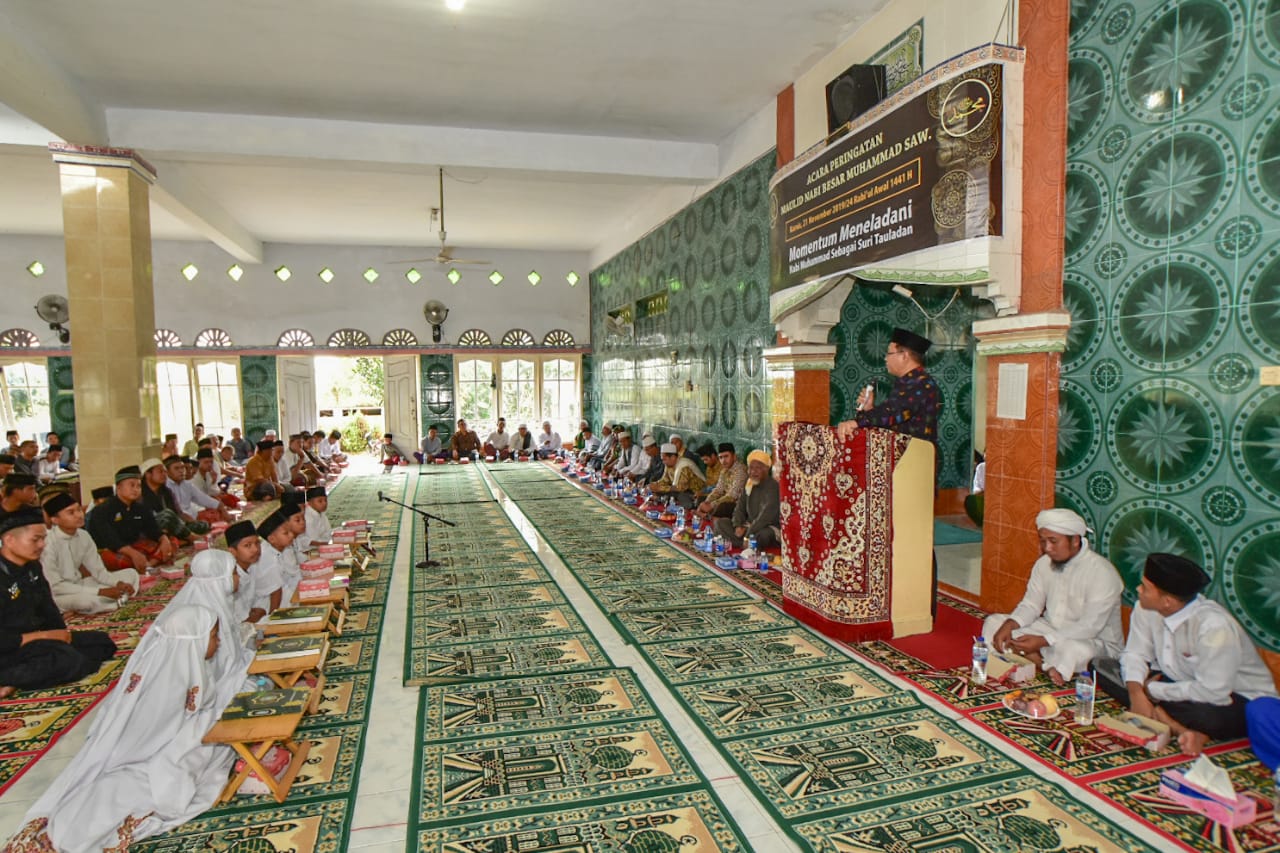 HADIRI UNDANGAN MAULID, GUBERNUR INGATKAN MASYARAKAT UNTUK IKUT JAGA KONDUSIFITAS DAERAH