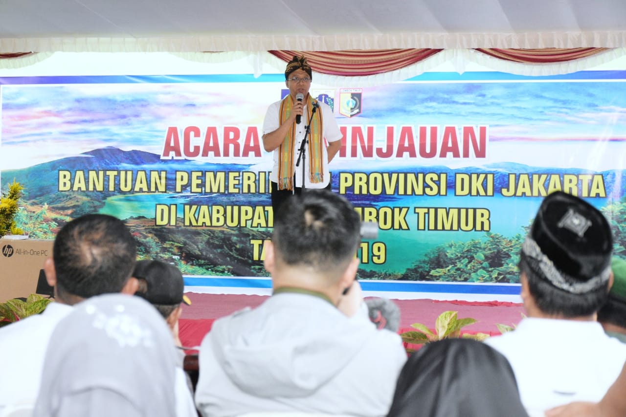 GUBERNUR NTB : TERIMAKASIH MASYARAKAT DAN PEMERINTAH DKI JAKARTA