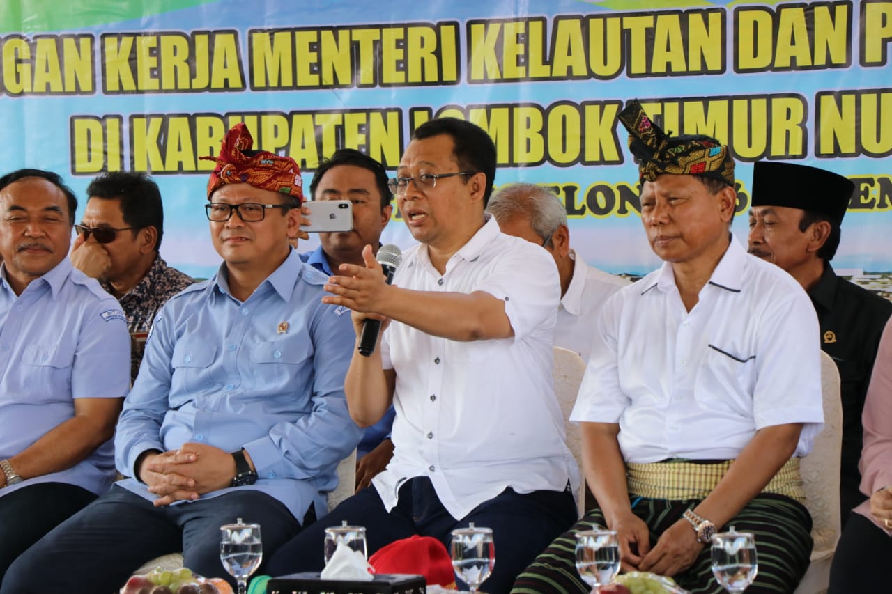 DIDATANGI MENTERI KP, GUBERNUR HARAP PEMBUDIDAYA LOBSTER DAPAT KESEJAHTERAAN