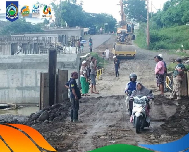 JEMBATAN TAMPES SUDAH BISA DILALUI KENDARAAN