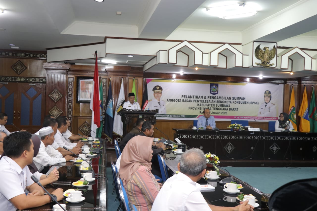 PELANTIKAN ANGGOTA BPSK KABUPATEN SUMBAWA PERIODE 2019-2024