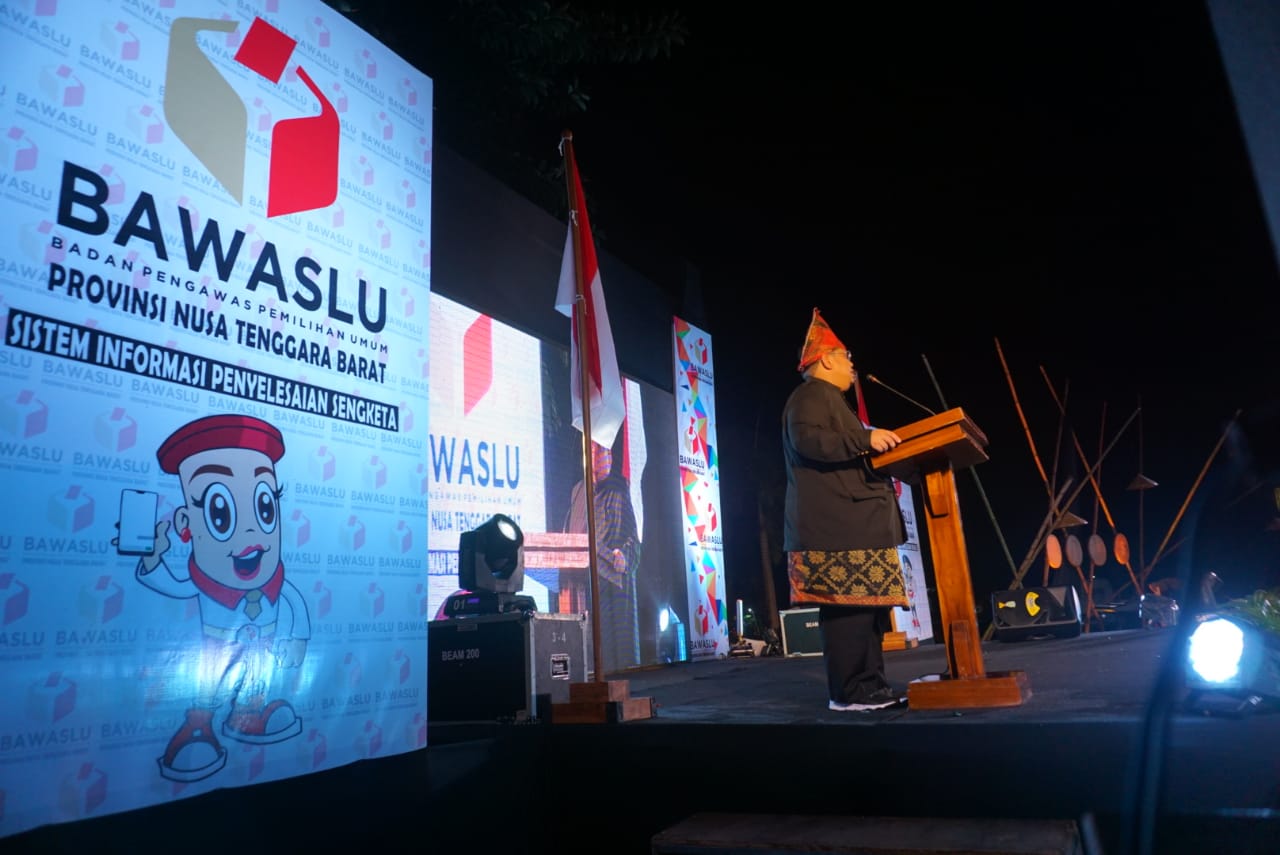 HADIRI PELUNCURAN SIPS, GUBERNUR BERHARAP PILKADA JADI KONTESTASI YANG MENGGEMBIRAKAN