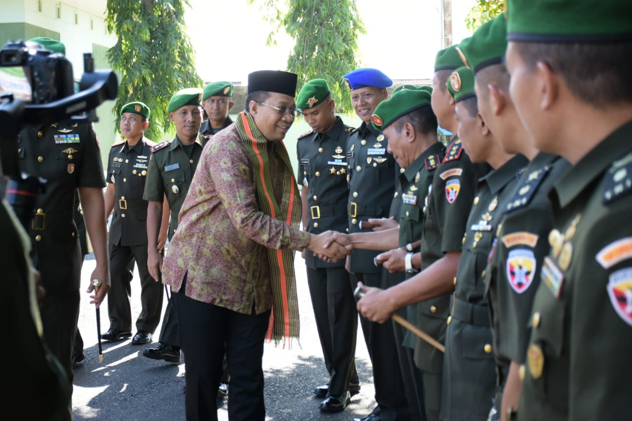 Tasyakuran dalam rangka Hari Ulang Tahun Ke-59 Korem 162/Wira Bhakti Tahun 2020.