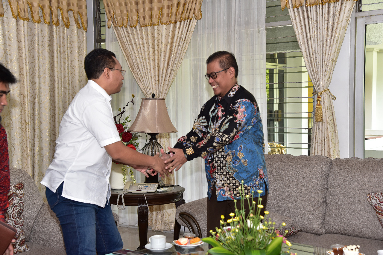 GUBERNUR NTB MENERIMA KAKANWIL BPK DI PENDOPO, Selasa 25 Februari 2020