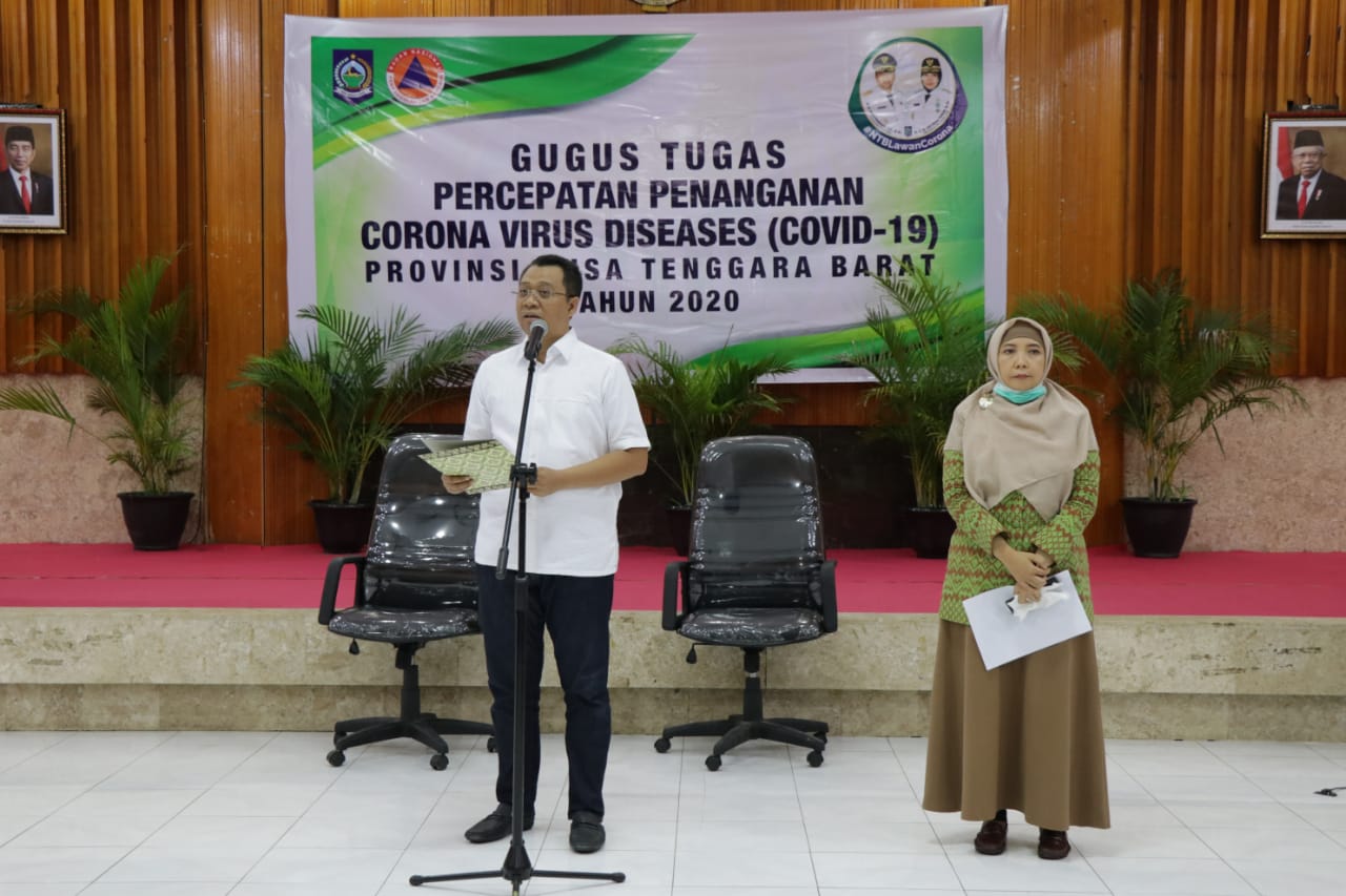 GUBERNUR NTB UMUMKAN SATU POSITIF COVID-19, KONDISINYA MEMBAIK