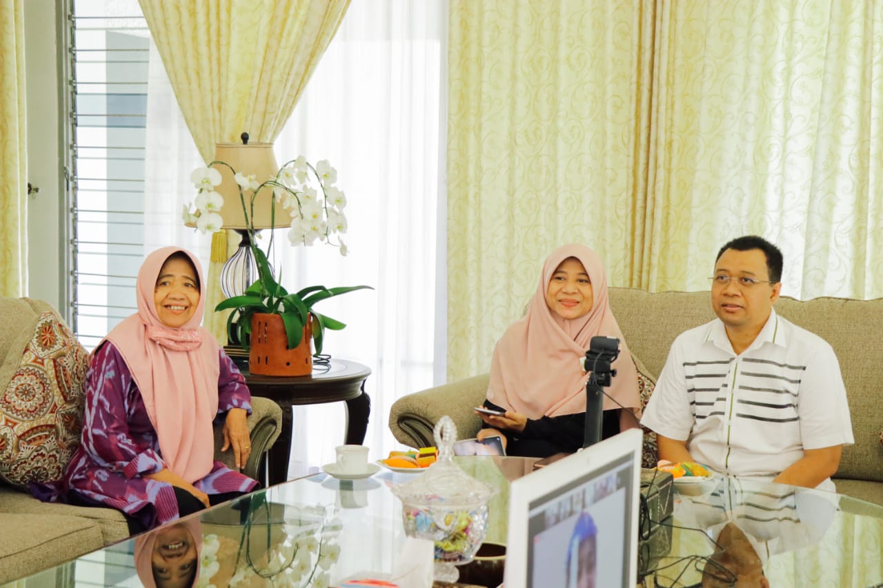 GUBERNUR GELAR HALALBIHALAL DENGAN KELUARGA BESAR YAYASAN SINAR MUSLIM SEJATI INDONESIA