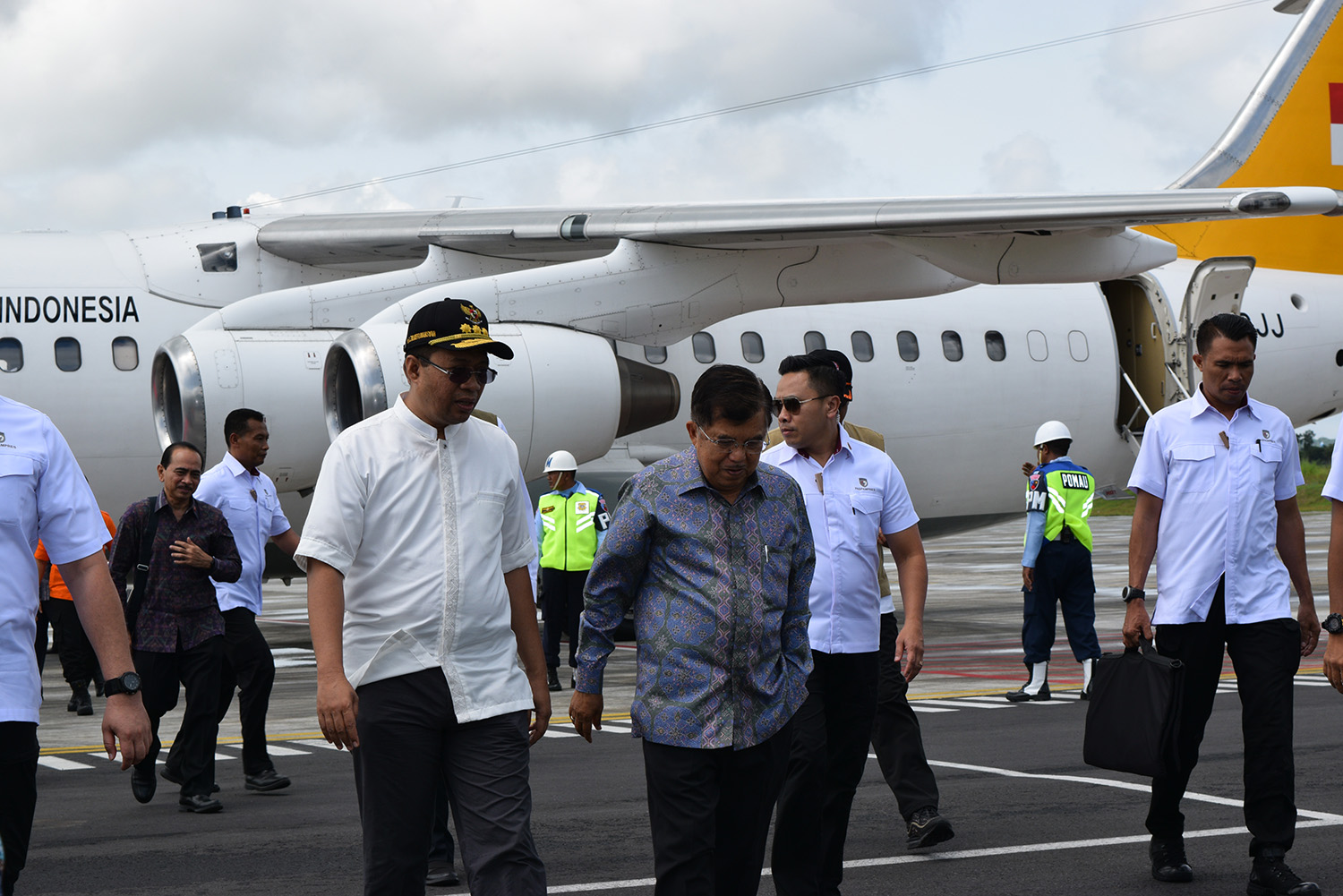 KUNKER WAPRES RI JUSUF KALA MENINJAU PROGRES RUMAH REHAB REKON