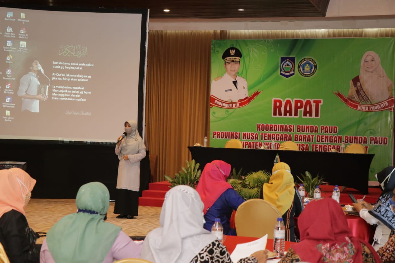 RAKOR BUNDA PAUD SE NTB, UPAYA TINGKATKAN PELAYANAN PAUD YANG BERKUALITAS