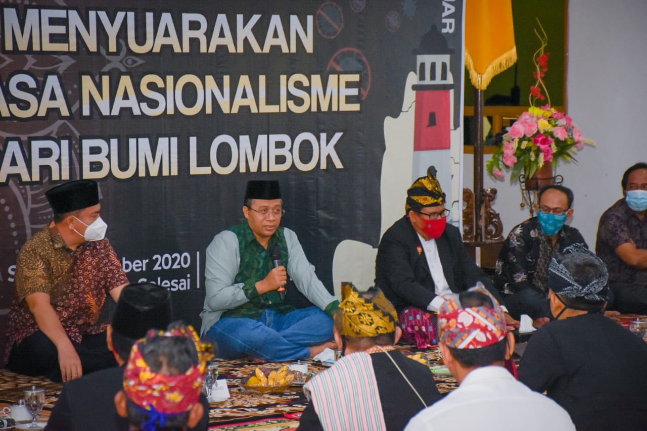 GUBERNUR NTB SILATURRAHIM DENGAN LOMBOK MERCUSUAR DAN LASKAR SASAK