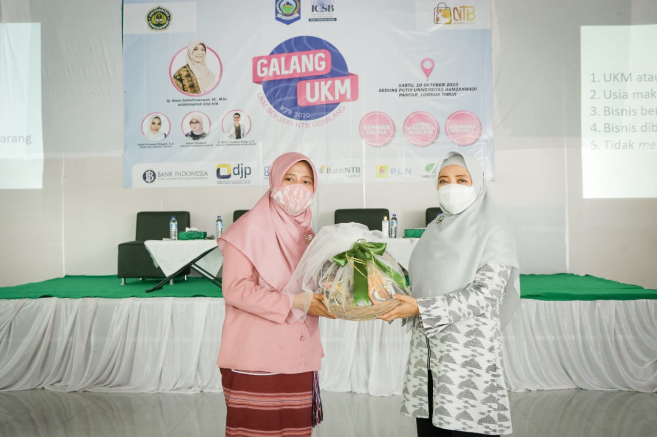 GELAR SEMINAR UKM DENGAN PROTOKOL KESEHATAN, WAGUB APRESIASI ICSB NTB