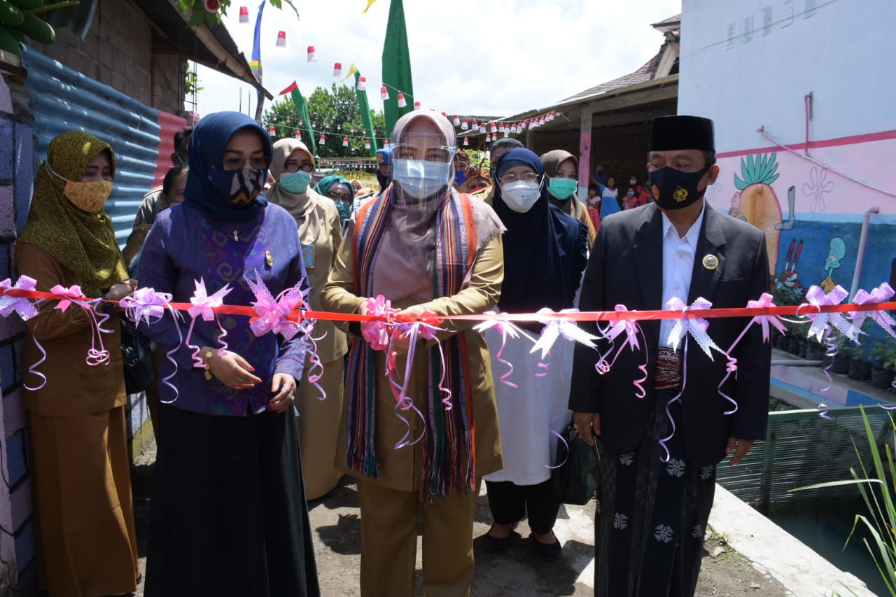 TINJAU POSYANDU KELUARGA DESA MIDANG, WAGUB APRESIASI KEKOMPAKAN DESA