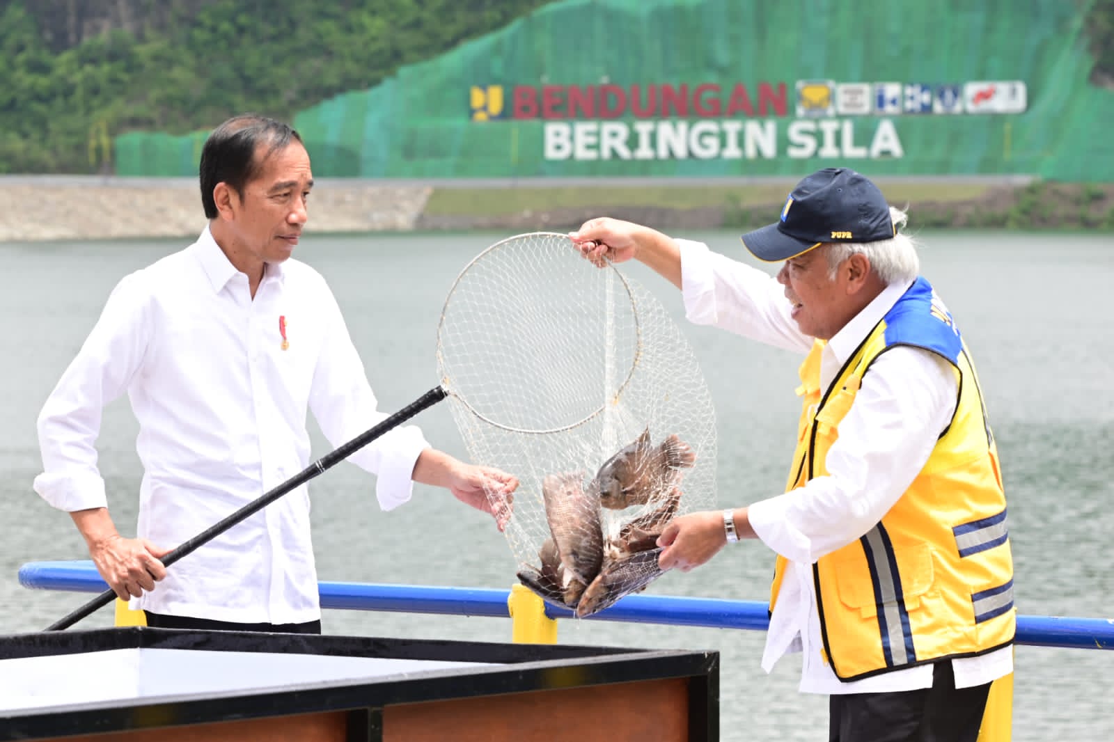 Gubernur NTB Dampingi Presiden Jokowi Resmikan Bendungan Beringin Sila Sumbawa