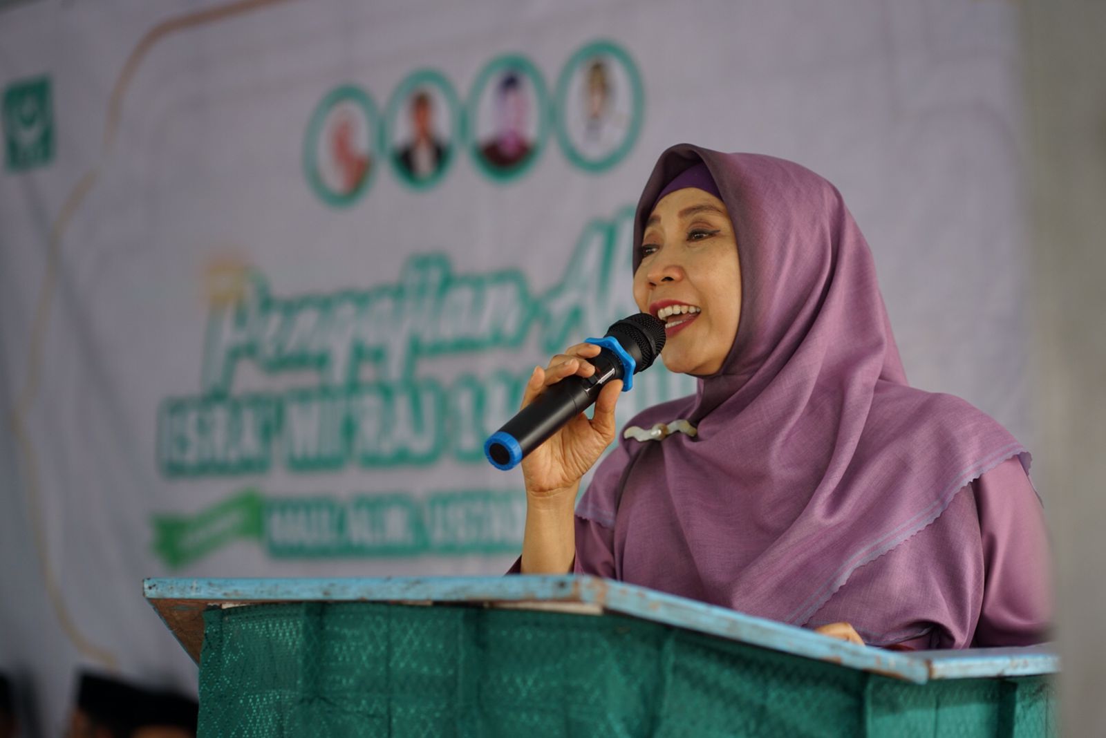 Wagub Ummi Rohmi Hadiri Peringatan Isra’ Mi’raj YPP Sa’adatul Istiqomah NWDI Sambelia Lombok Timur