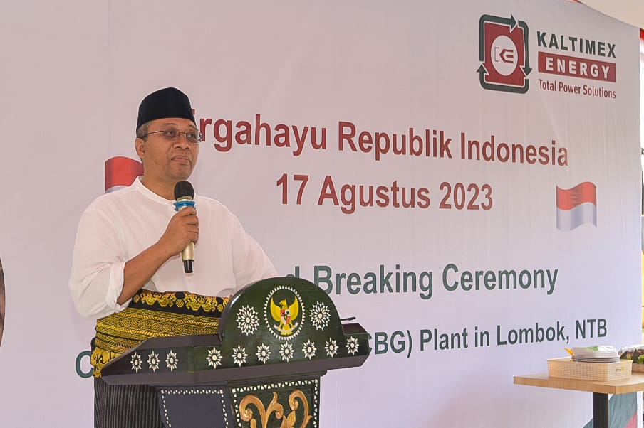 Groundbreaking Pabrik BioCNG Pertama di Indonesia, Ikhtiar Wujudkan NTB NZE 2050