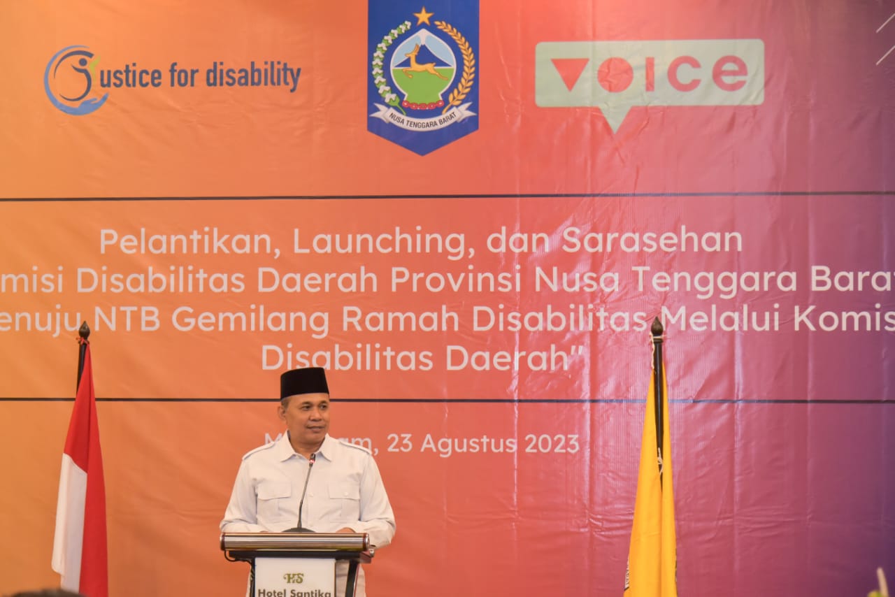 Komitmen Ramah Difabel, Wagub Lantik Komisi Disabilitas NTB