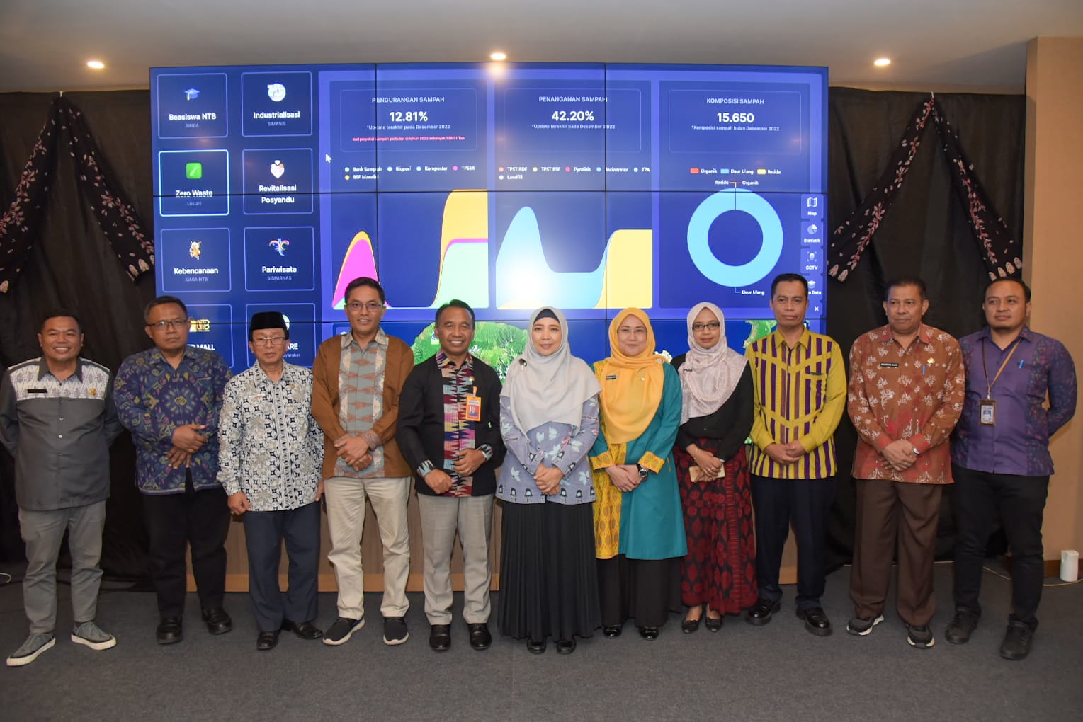 Wagub Umi Rohmi Resmikan Command Center NTB