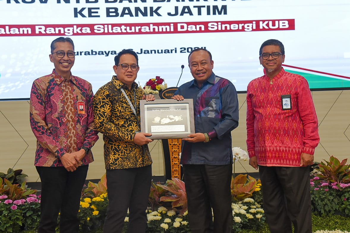 “Perkuat Modal”, Pemprov NTB dan Bank NTB Syariah Gandeng Pemrov Jatim dan Bank Jatim Kerjasama KUB